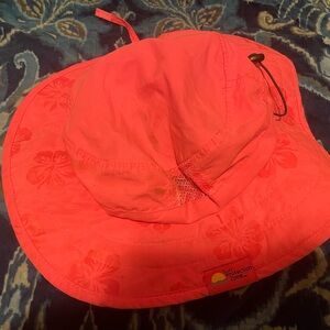 Sun Protection Zone Coral Floral Bucket Hat